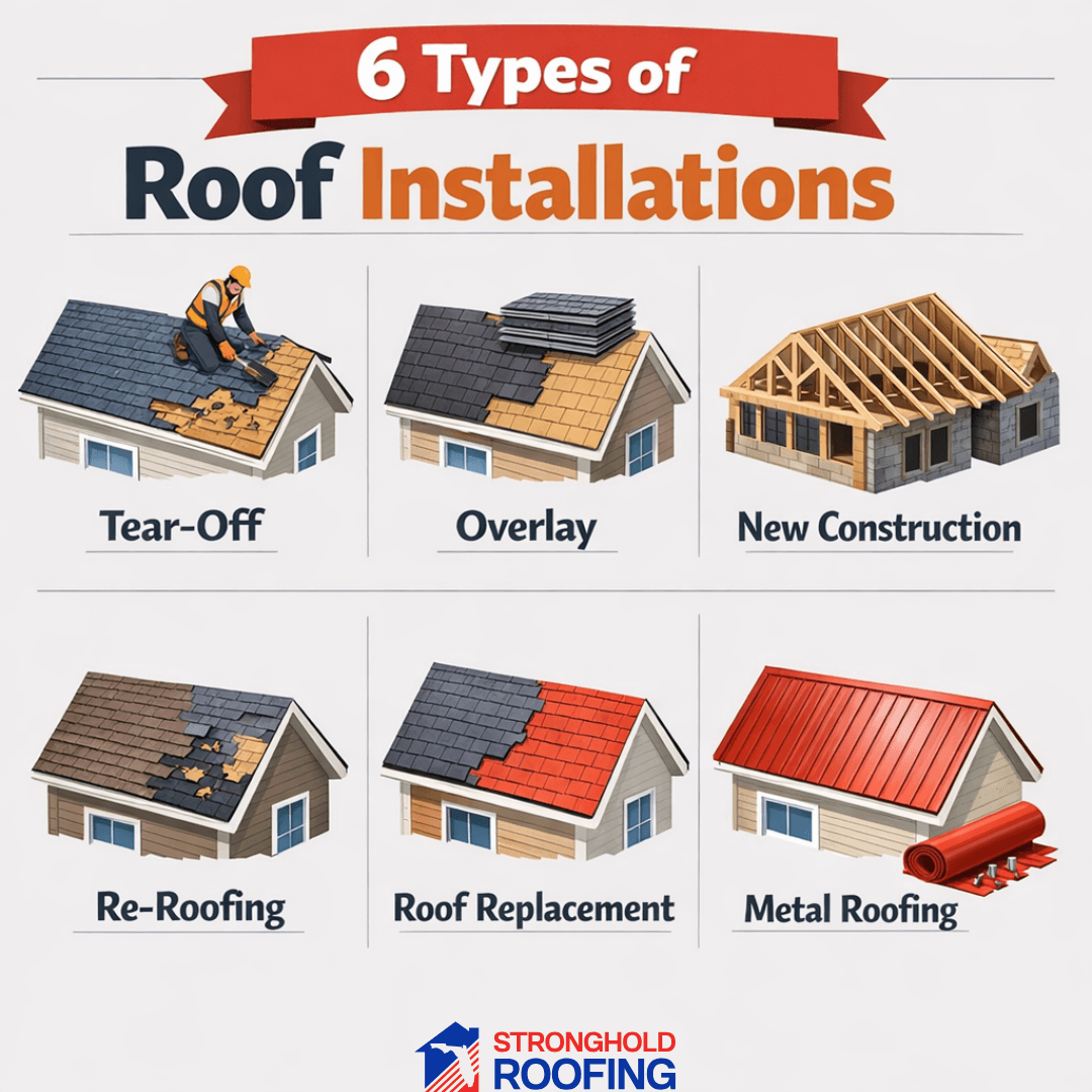 Types of Roof Installation