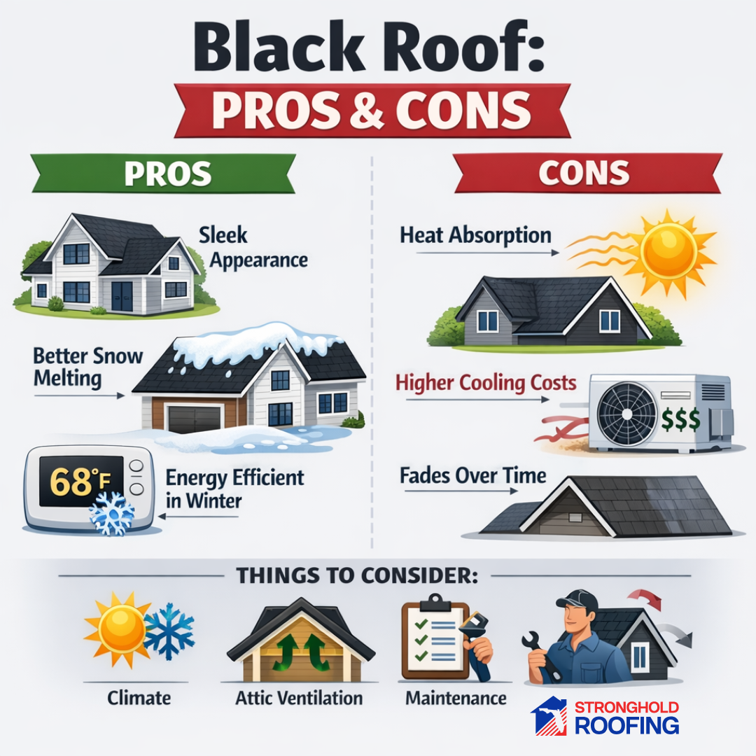Black roof pros and cons