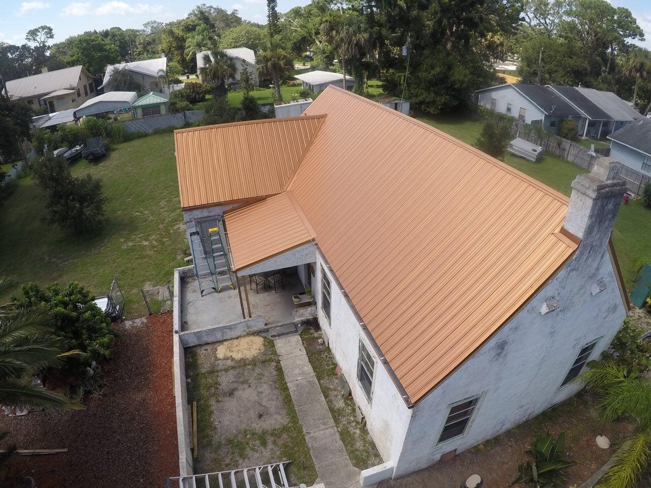 Florida property with colored metal roof