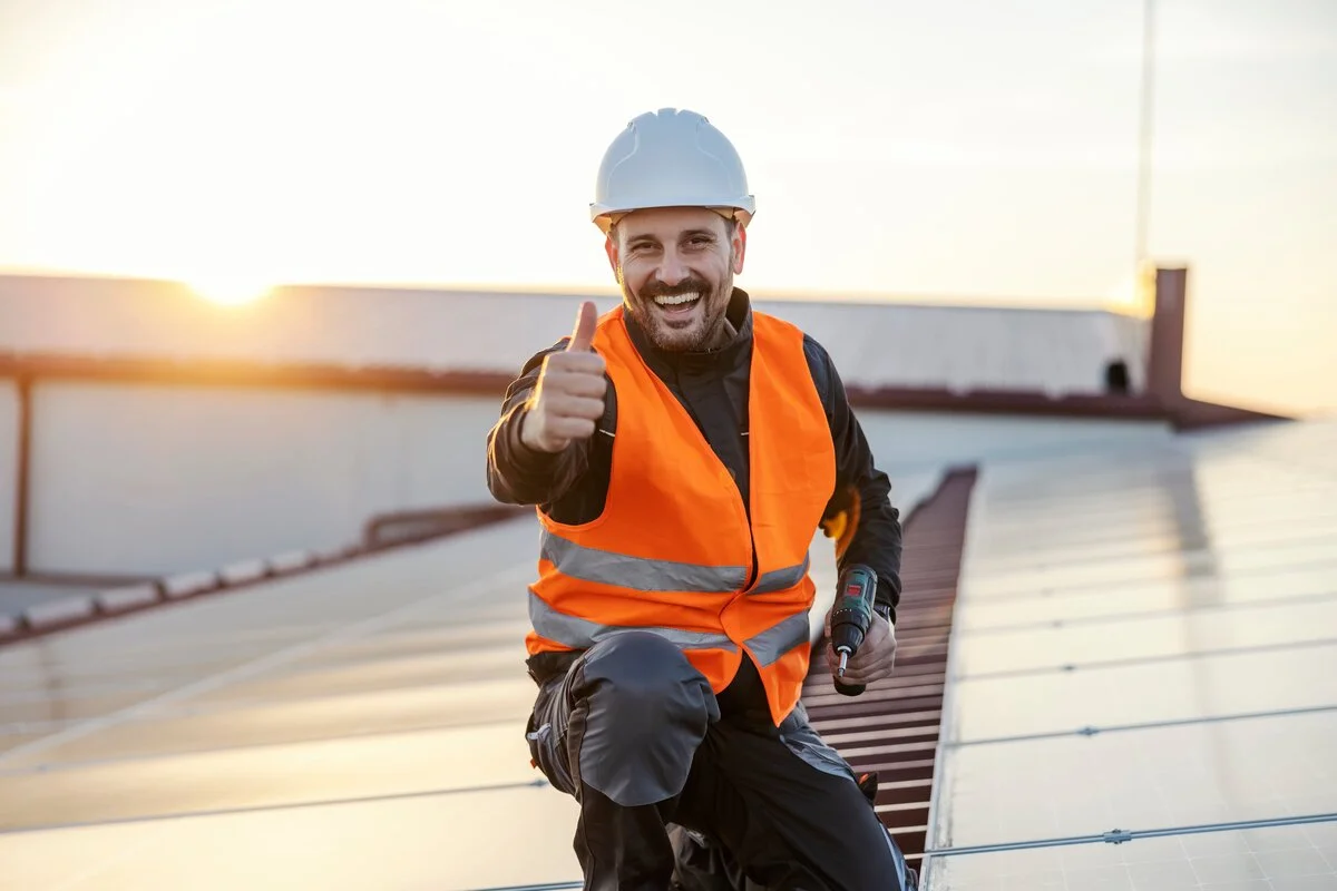 A happy Lakeland roofer after taking better care of roof