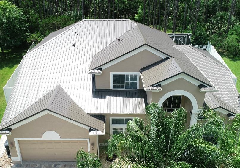 Residential property with metal roofing in Florida