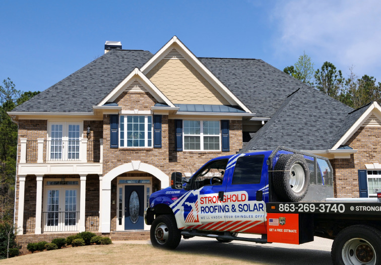 Truck of Stronghold Roofing