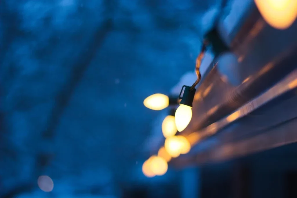 Low angle view of illuminated light bulb
